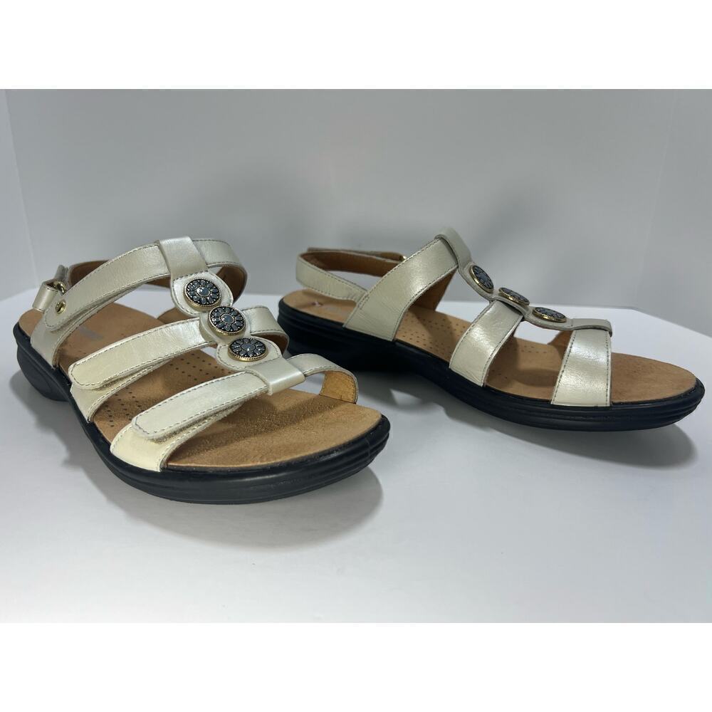 Revere Santiago Sandal, Pearlized White, size 11, Ortho, Comfort, Slip Resistant - Picture 4 of 14